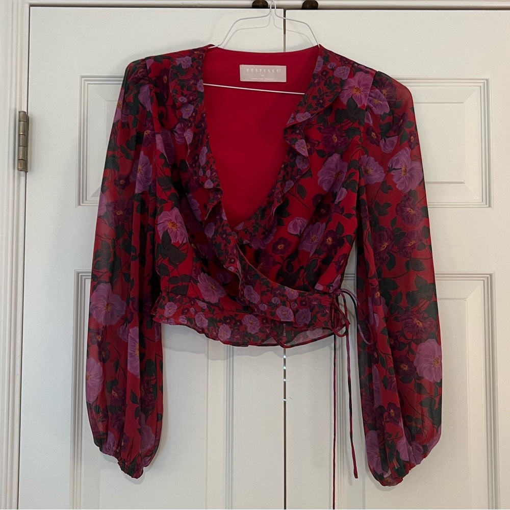 Keepsake wrap blouse
